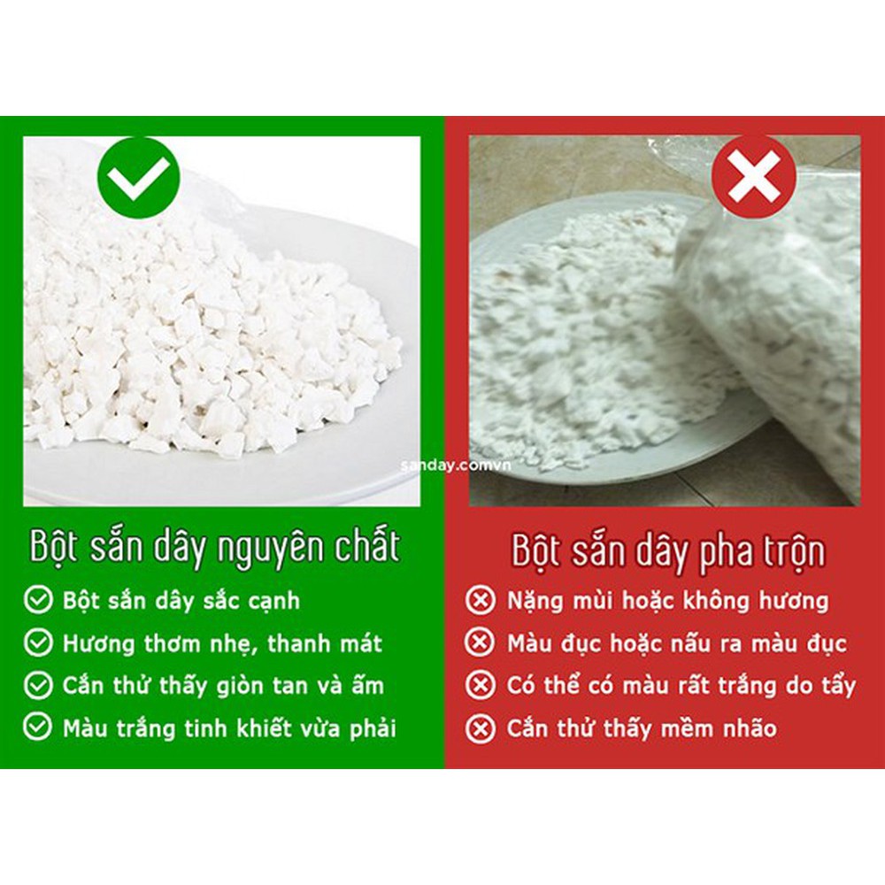 [Rẻ nhất Shopee] 1 kg Bột sắn dây nguyên chất 100%