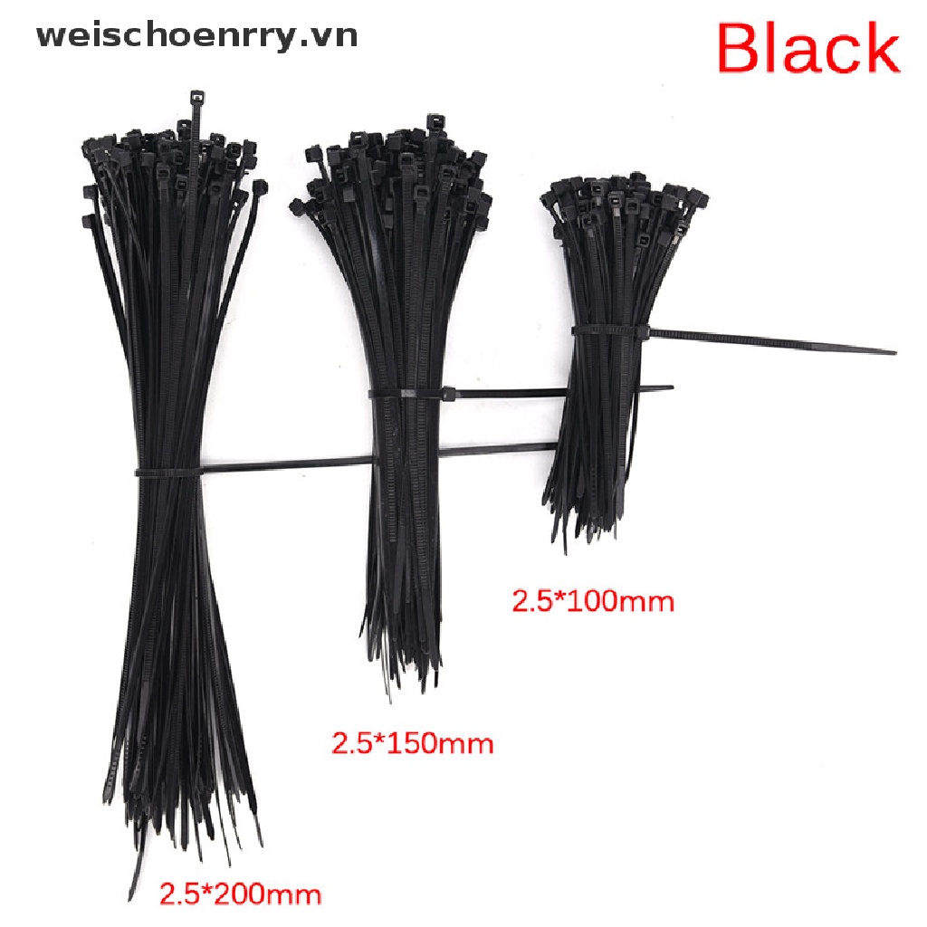 Set 100 Dây Rút nylon Buộc Dây Cáp Tiện Dụng
