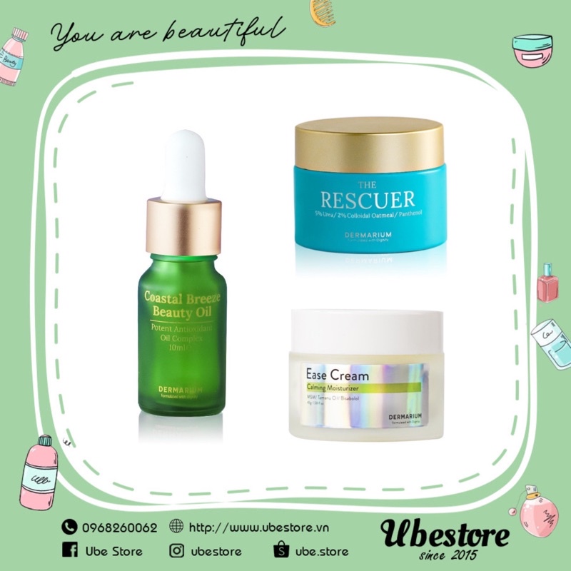 DƯỠNG ẨM DERMARIUM (EASE CREAM - GIÓ NỒM - THE RESCUER)