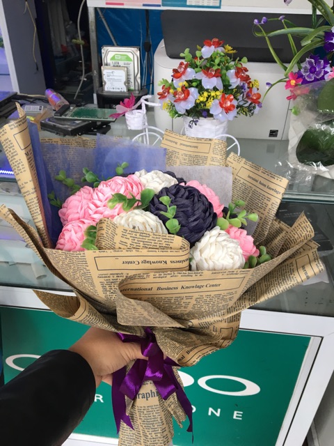 Bó hoa giấy 15 bông
