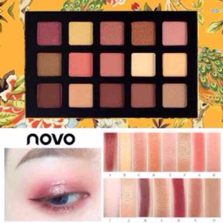 Phấn mắt Novo 15 ô màu