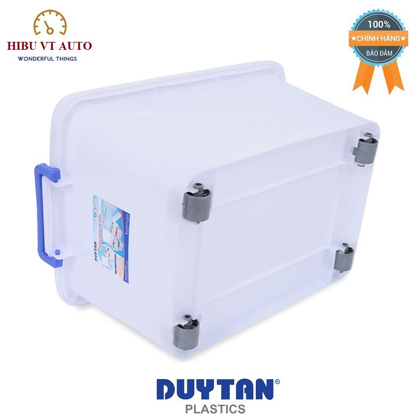 Thùng Nhựa Duy Tân Có Bánh Xe 55L (61 x 43 x 32 cm) No.748 giúp bạn bảo quản đồ đạc sạch sẽ,gọn gàng