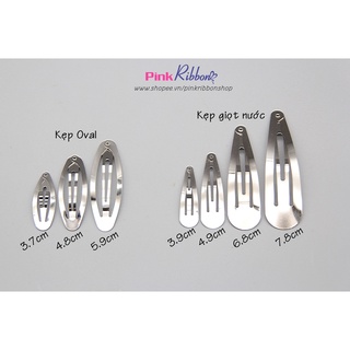 *[Set 5c/10c] Kẹp bật Oval các size, xương kẹp, nguyên phụ liệu thủ công, phụ kiện tóc