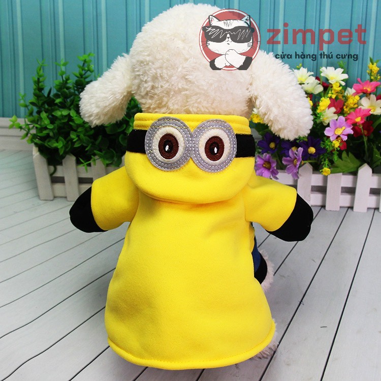 Áo Coslay minion cho chó mèo - Quần áo hóa trang cho chó mèo