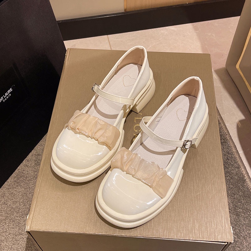 Giày Mary Jane Gót Dày Thời Trang Xuân Hè 2022 Cho Nữ