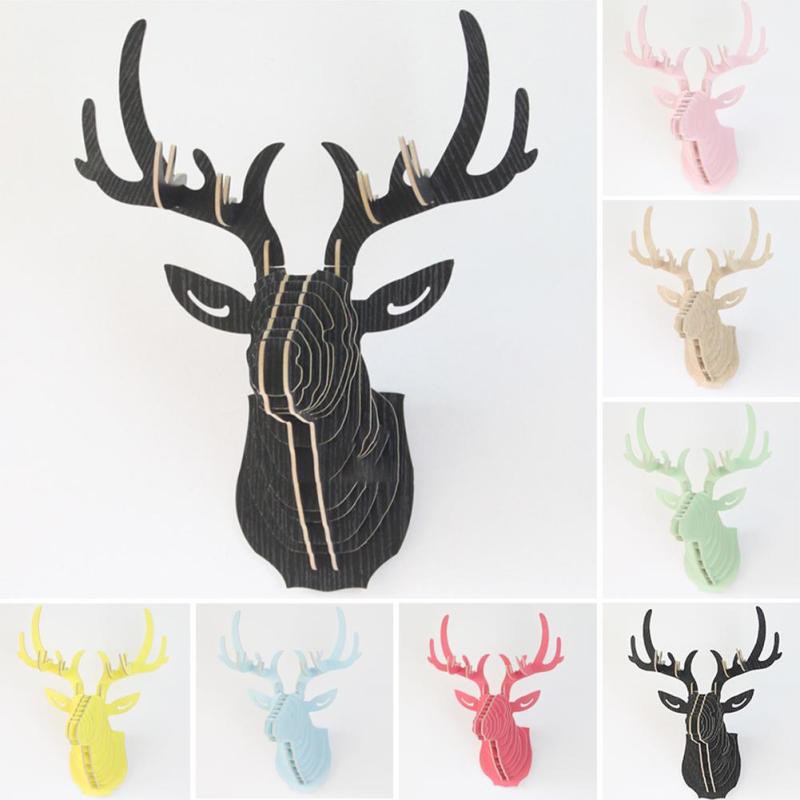 [Mã LIFE2410K giảm 10K đơn 20K] Đầu Hươu Treo tường Trang trí 30x21x27 cm - Deer Head Decor