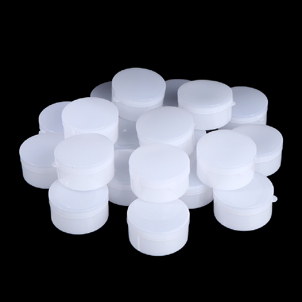 [Hàng mới về] Set 20 hộp nhựa rỗng đựng mỹ phẩm trọng lượng 5/10/20/30/50/100g tiện dụng