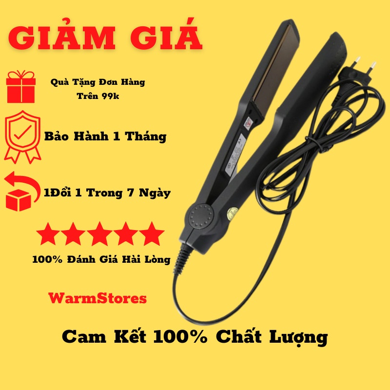 Máy Ép Tóc Máy Duỗi Tóc Máy Kẹp Duỗi Tóc Mini  Hàng Kemei 329 Chính Hãng