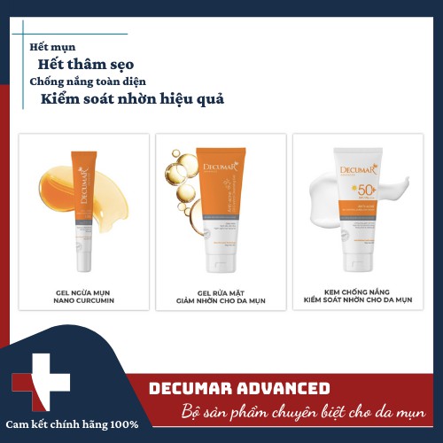 DECUMAR ADVANCED - BỘ SẢN PHẨM DÀNH CHO DA NHỜN MỤN [DECUMA]