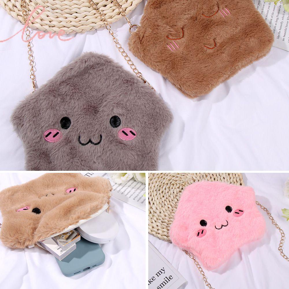 Túi Đeo Chéo Vai Bằng Vải Bông Nhiều Màu Dễ Thương