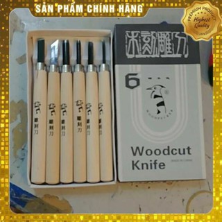 BỘ DAO KHẮC GỖ CÁN GỖ