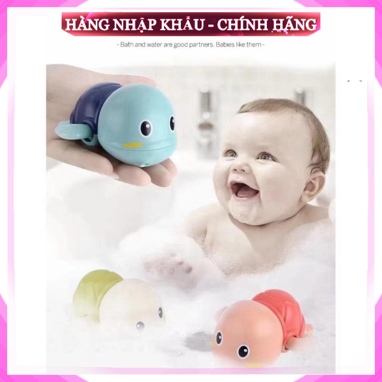 [FreeShip - LOẠI 1] Rùa con bơi lội dưới nước vặn cót thông minh trong khi tắm cho trẻ em bé trai gái
