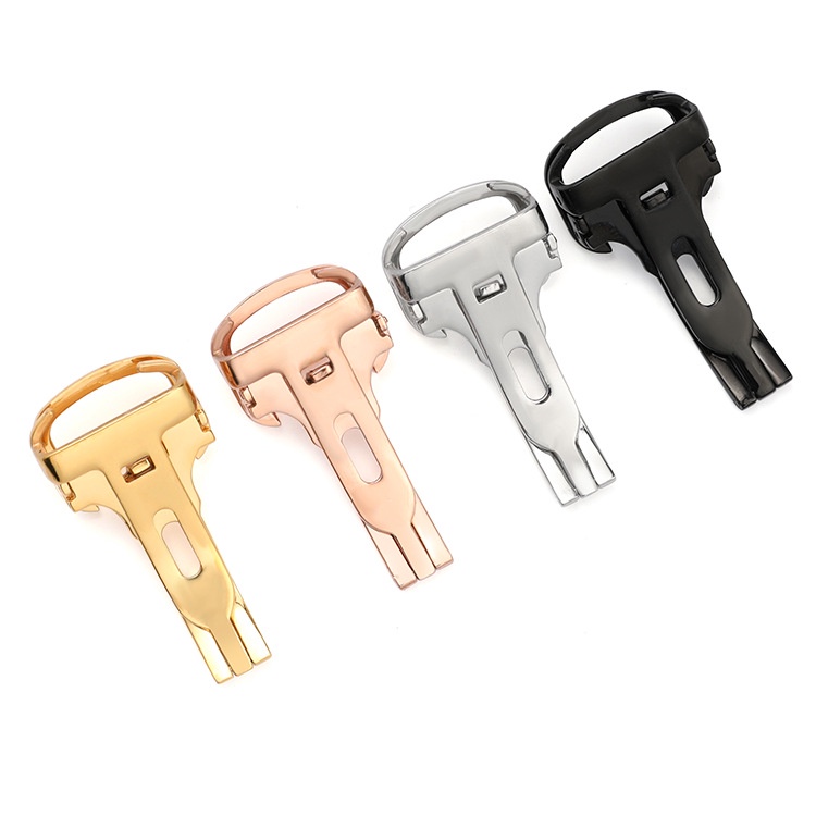 Khóa bướm bằng thép không gỉ 14 / 16 / 18 / 20mm tiện dụng cho đồng hồ Cartier