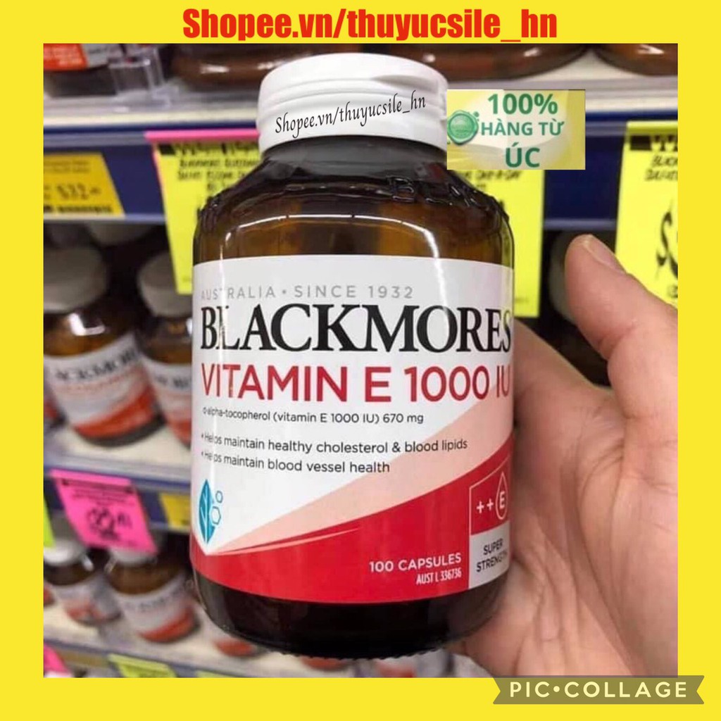 Vitamin E tự nhiên Blackmores Natural Vitamin E 1000IU