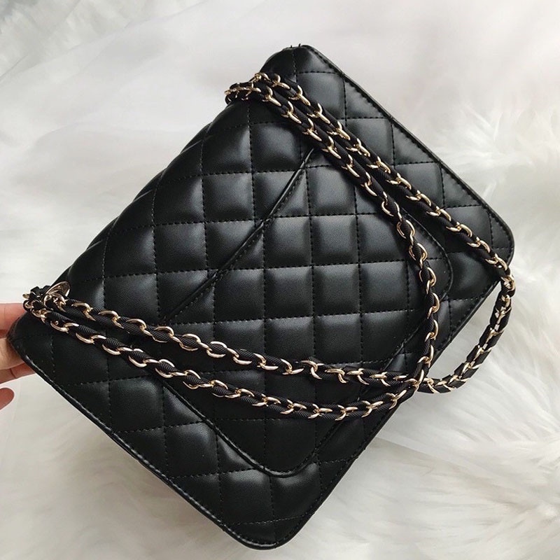 Túi xách nữ đeo chéo SHOPTIDO STORE trần chám khoá gập ngăn rộng phom chắc chắn