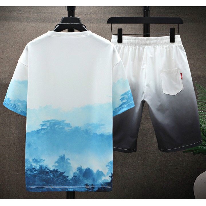 Bộ Thể Thao In Loang Màu Chất Thun Lạnh Mềm Mịn, Không Ra Màu (GANẼNX)