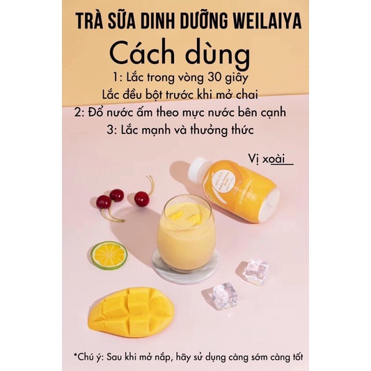 Trà sữa Dinh Dưỡng Tự Pha Weilaiya _ hỗ trợ dinh dưỡng không tăng cân