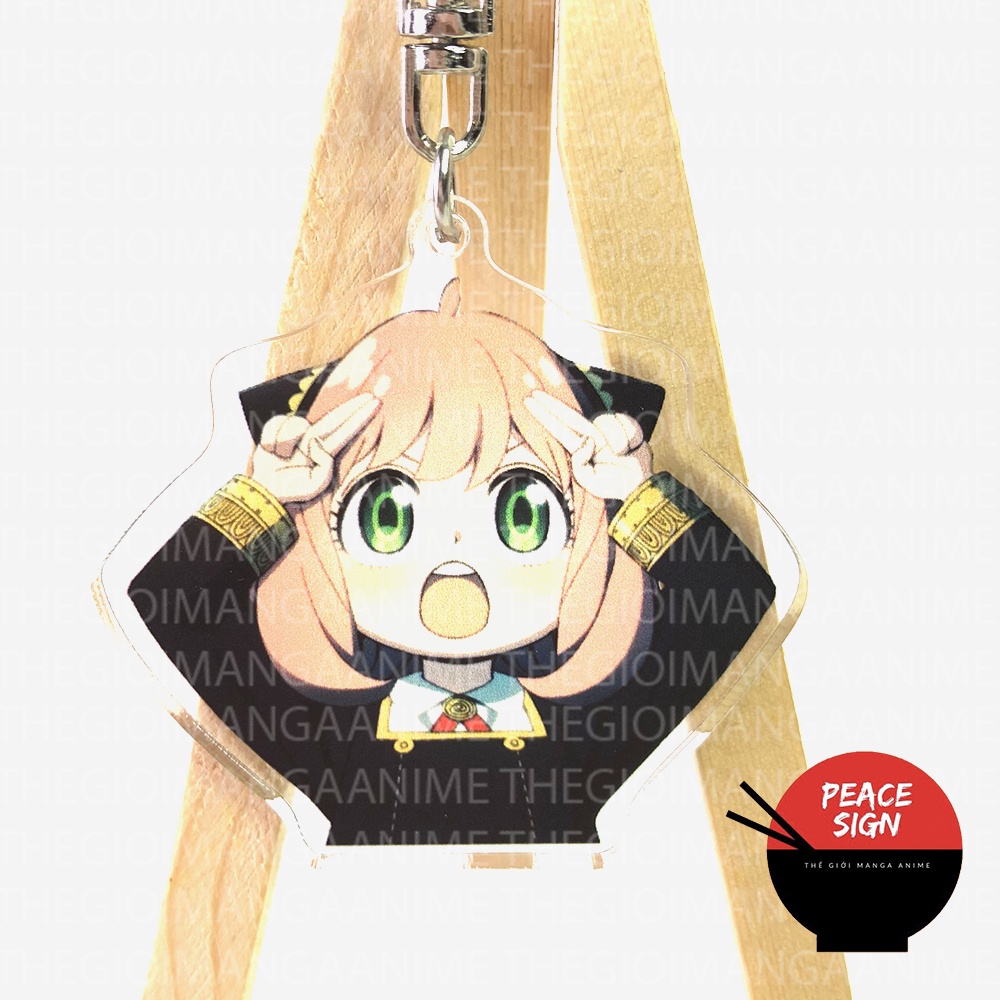Móc khóa SPY X FAMILY GIA ĐÌNH ĐIỆP VIÊN anime chibi mica trong acrylic
