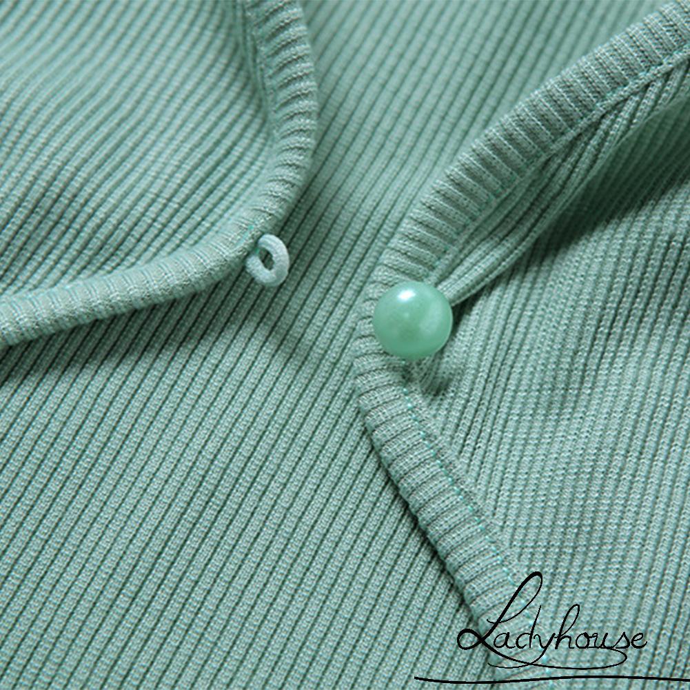 LD-Women´s Short Sleeve Top, Round Neck Hollow Out Solid Color Exposed Navel T-Shirt