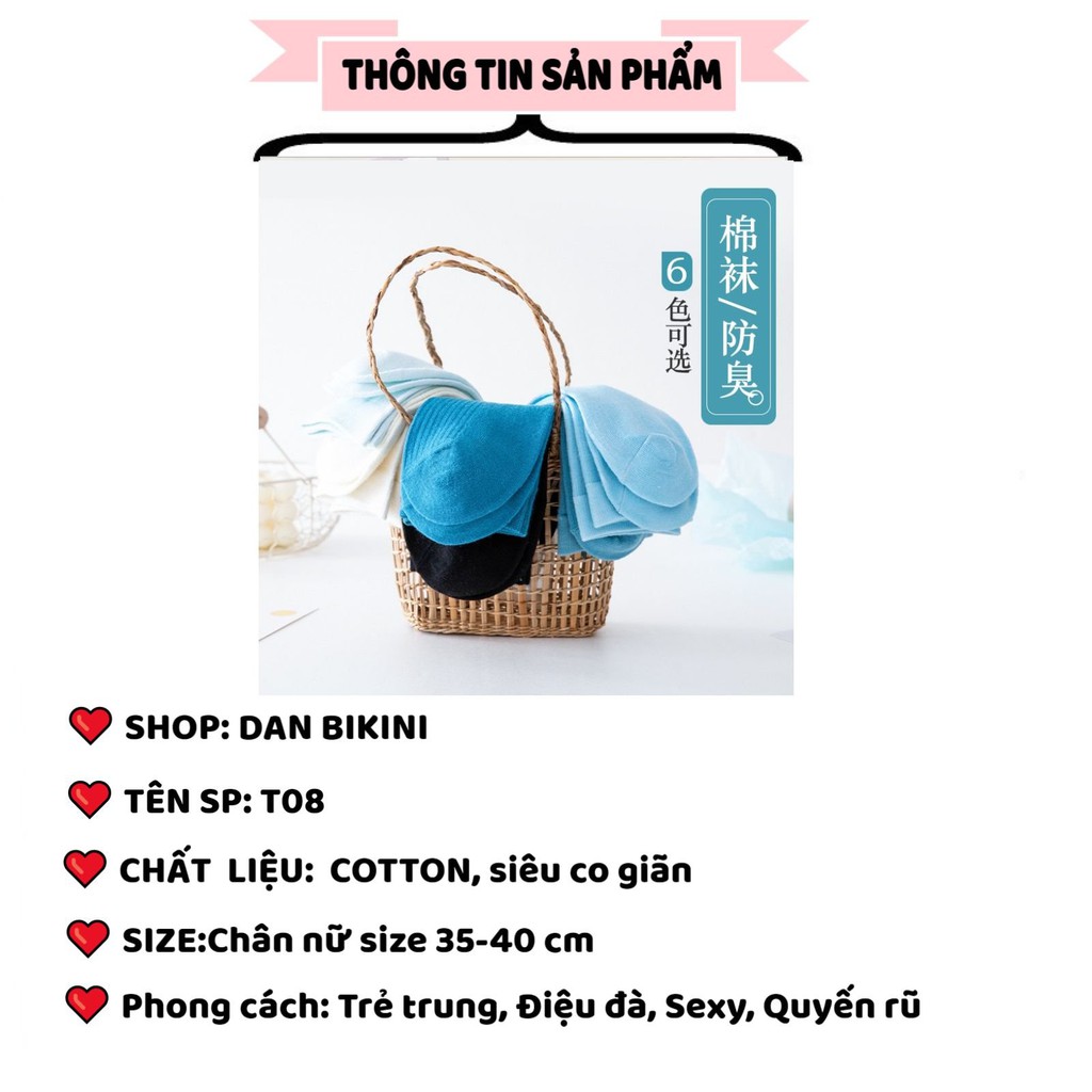 Tất Nữ ❤️FREESHIP❤️ Tất Nữ Cổ Cao Phong Cách Vintage Hàn Quốc ❤️ Tất Nữ Đẹp cotton được chọn màu mẫu T08
