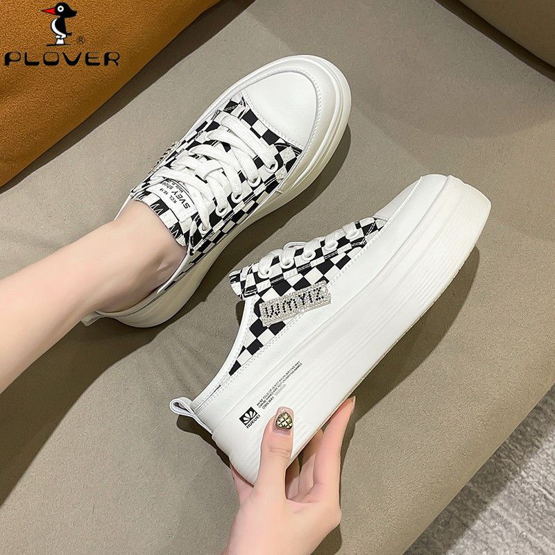 Dép Bít Mũi Đế Dày Tăng Chiều Cao Thời Trang Mùa Thu Phong Cách Hàn Quốc