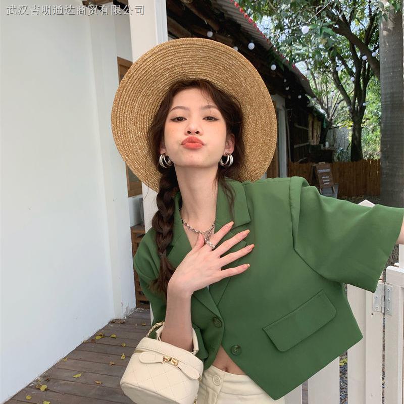 Áo Khoác Vest Tay Ngắn Phong Cách Hàn Quốc Mẫu Mới 2022 Thời Trang Xuân Hè Cho Nữ | BigBuy360 - bigbuy360.vn