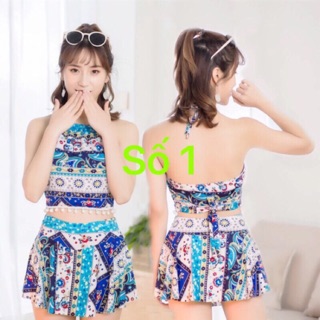 Bộ Đồ bơi nữ 2 mảnh phong cách Hàn Quốc