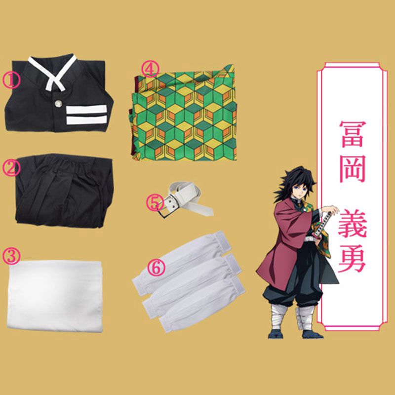 Bộ đồ hóa trang nhân vật Tanjirou trong phim hoạt hình Kimetsu no yaiba