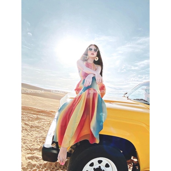 😉😉NEW TAG ĐẦM MAXI PHỐI MÀU ASHLEY