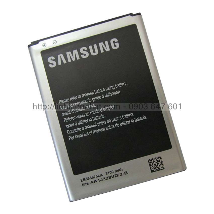 Pin Samsung Galaxy Note 2 N7100 3100mAh - Hàng nhập Khẩu (Đen)