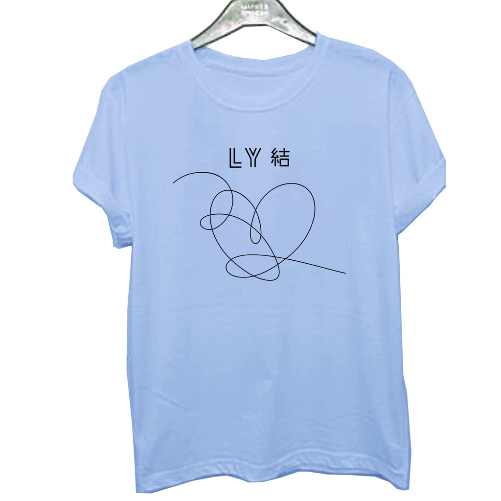Áo thun nữ tay ngắn in chữ BTS Love Yourself 3XL XXL XL L M S