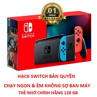 Máy Nintendo Switch V2 mới 100% H.A.C.K chép full games + thẻ nhớ 128 GB + tặng dán cường lực