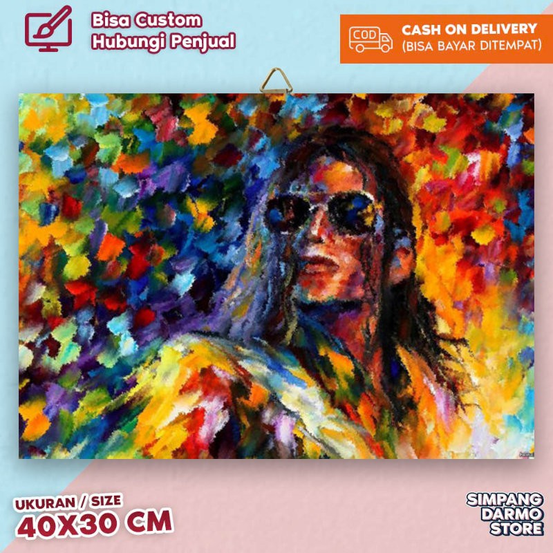 Poster Hình Michael Jackson Bằng Gỗ 30x40 cm | Mj-17
