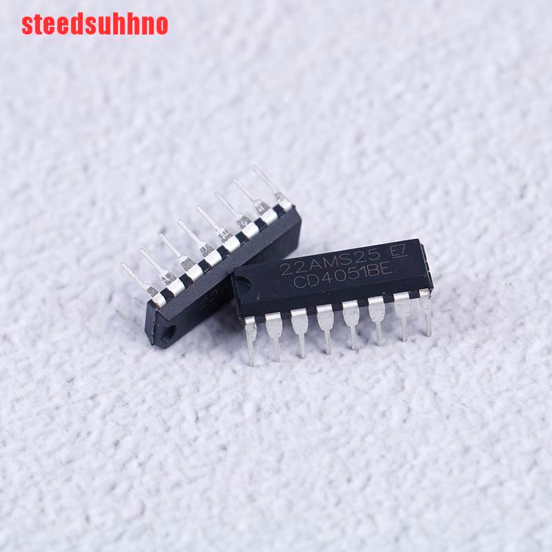 {steedsuhhno}10PCS/LOT CD4051BE CD4051 4051BE 4051 analog switch directly into DIP-16