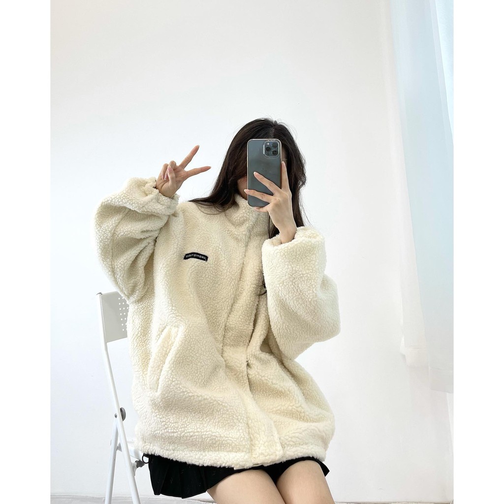 (FREESHIP) áo khoác kaki hai mặt lông dày dặn miho.house
