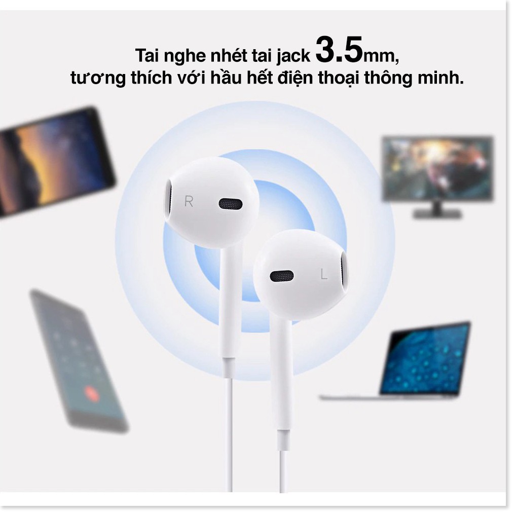 Tai nghe nhét tai Hoco M1 âm thanh Super Bass sử dụng Jack 3.5mm cho iPhone - SmartShop