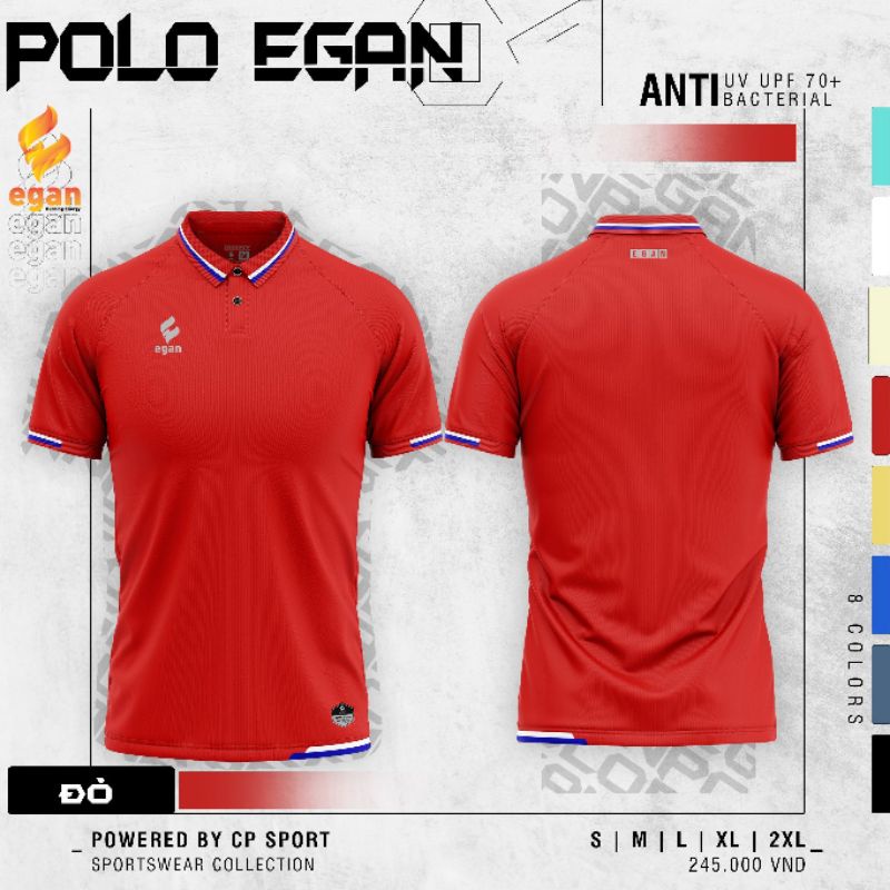 ÁO POLO EGAN UV 4 MÀU ĐỎ SIÊU PHẨM CHỐNG NẮNG NGÀY HÈ