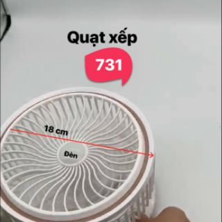 QUẠT GẤP GỌN CÓ ĐÈN YG-731