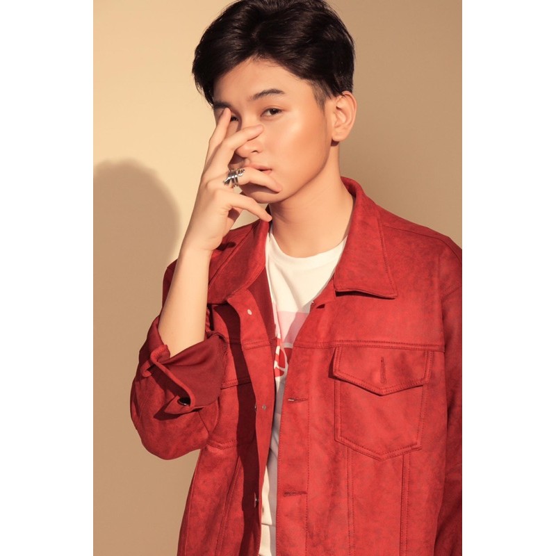 ÁO KHOÁC ĐỎ VẢI DA LỘN | BigBuy360 - bigbuy360.vn