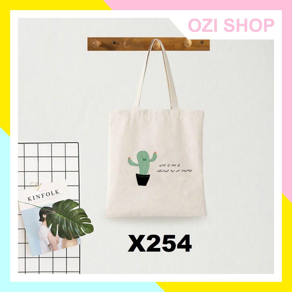 Túi tote vải  canvas phong cách Hàn Quốc  stylist