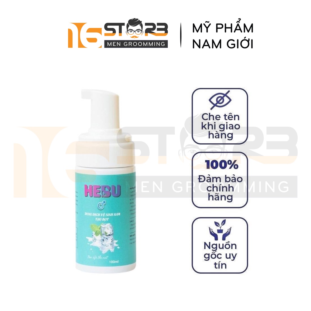 Dung dịch vệ sinh nam HEBU khử mùi tự nhiên, giảm viêm ngứa 100ml