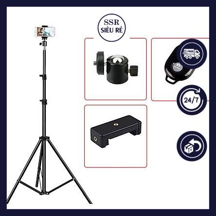 Bộ Đèn Livestream Selfiecom - Cây TRIPOD Đa Năng Hỗ trợ chụp ảnh, quay video, gắn đèn Livestream Full Phụ Kiện(PD5065)