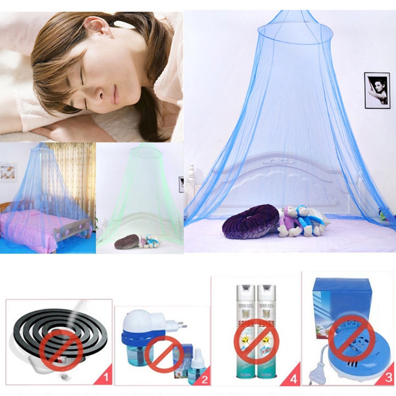 Mùng Chống Muỗi Dạng Treo Hình Tròn Phong Cách Công Chúa Ngọt Ngào Cho Giường Ngủ