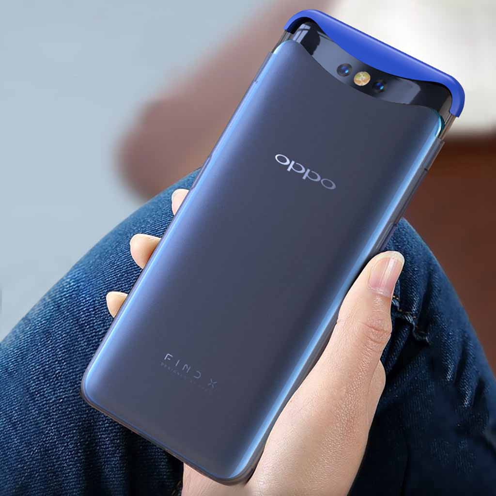 Ốp điện thoại cứng trong suốt bảo vệ cho Oppo Find X