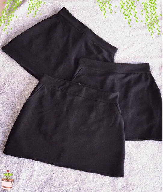 Váy quần 2 túi xéo khoá sau bigsize 32-42 | BigBuy360 - bigbuy360.vn