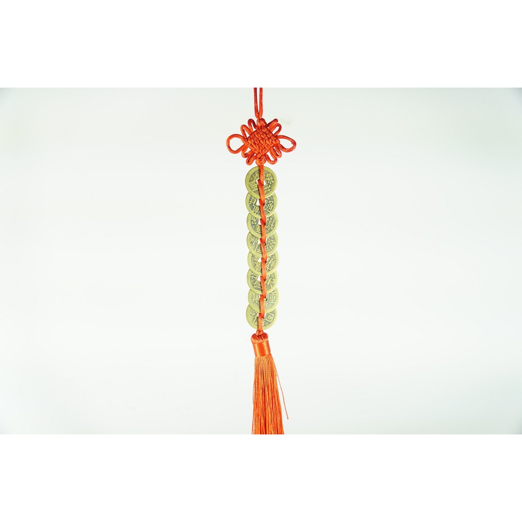 Dây treo cửa, xe hơi 8 đồng xu Bát Đế Bát Trạch phát tài phát lộc | BigBuy360 - bigbuy360.vn