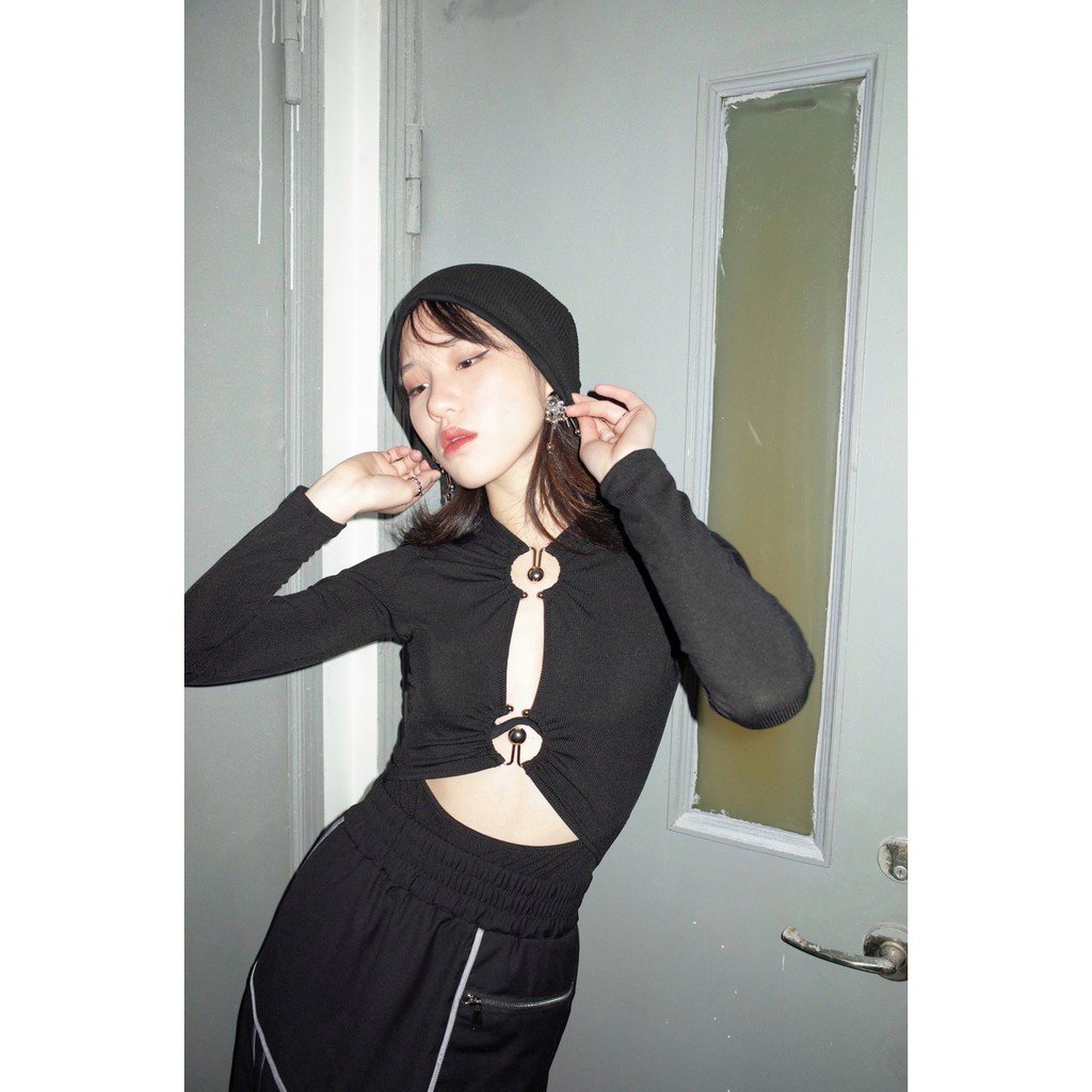 Bodysuit đen hở ngực cài khoen vàng siu quyến rũ cá tính (có hình thật) | BigBuy360 - bigbuy360.vn