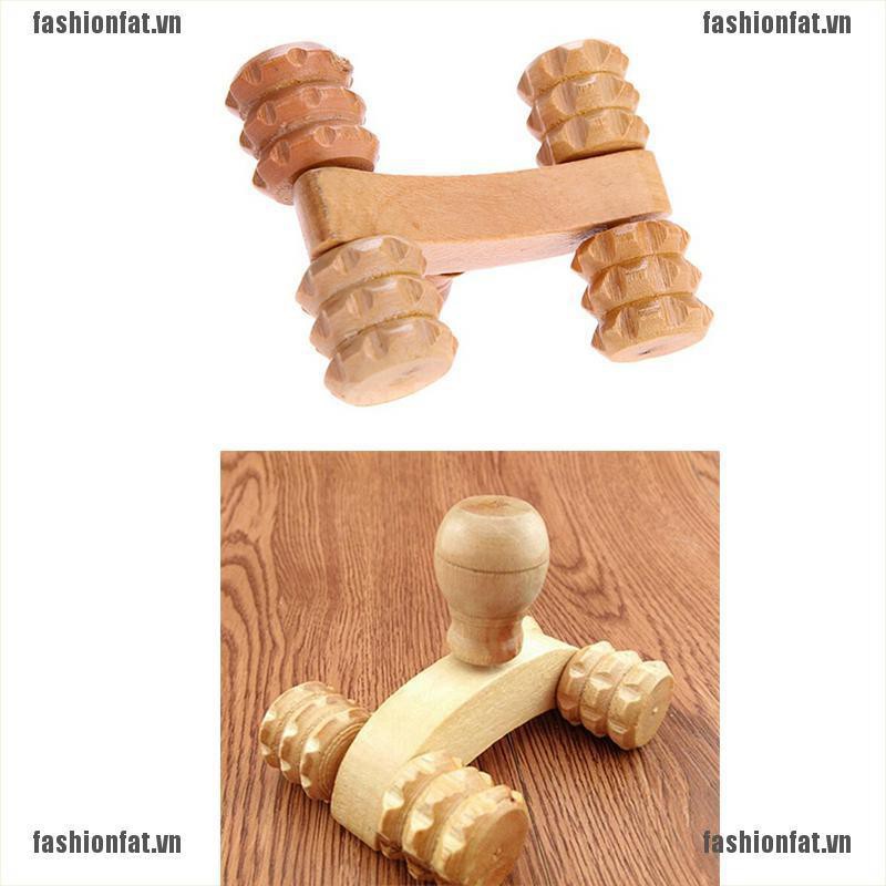 Xe lăn massage bấm huyệt tay chân lưng toàn thân bằng gỗ