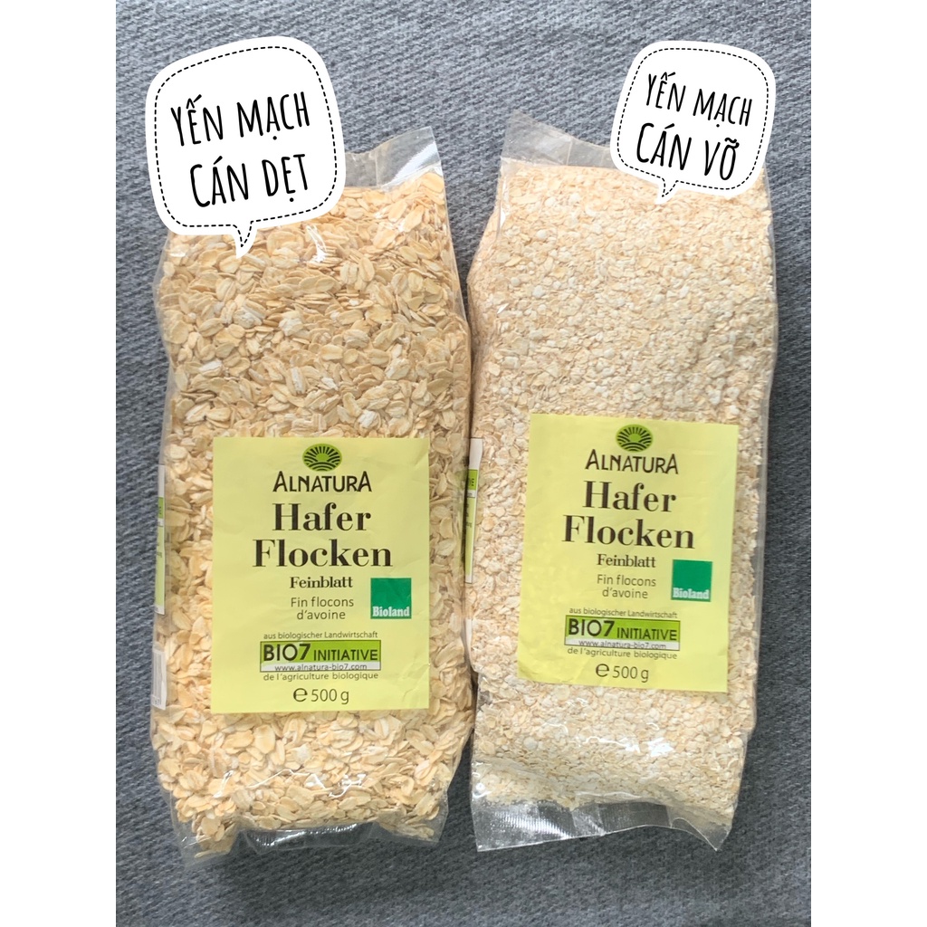 1Kg Yến Mạch Cán Dẹt Cán Vỡ Hafer Flocken, Yến Mạch Giảm Cân, Ăn Kiêng, Keto