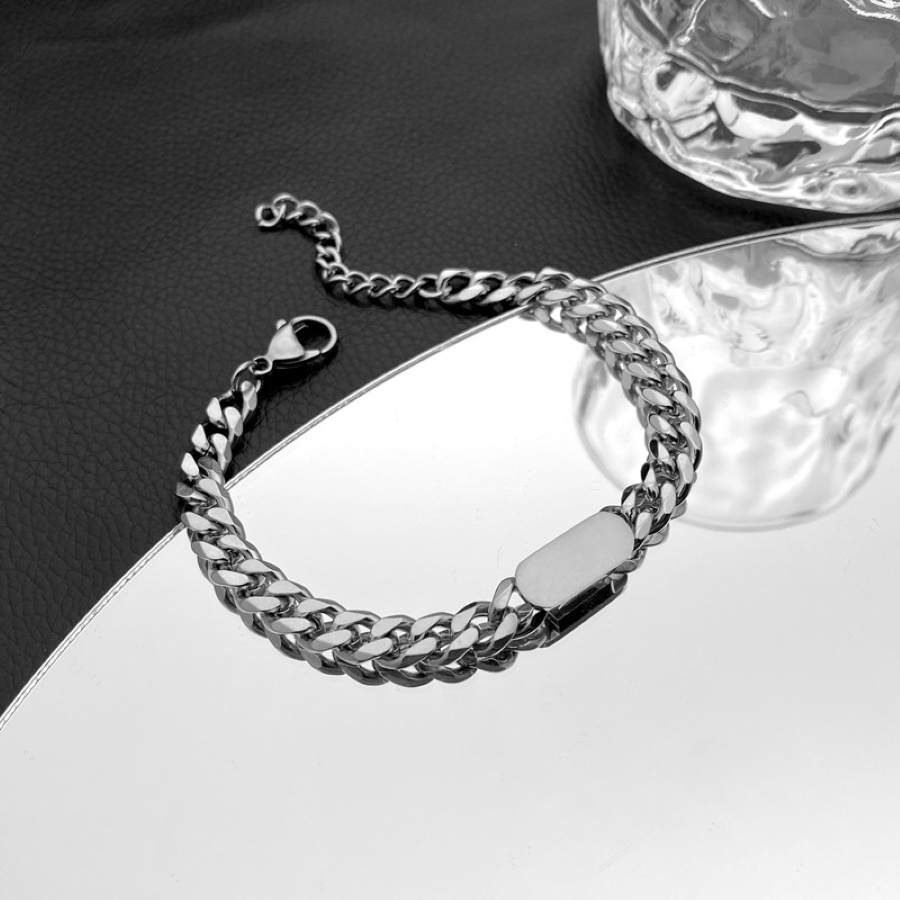Vòng tay nam nữ, lắc tay unisex chất liệu thép titan siêu bền không gỉ, thời trang siêu ngầu